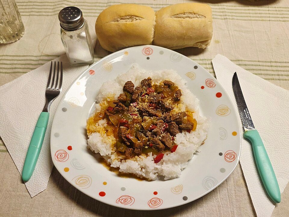 Porción de arroz